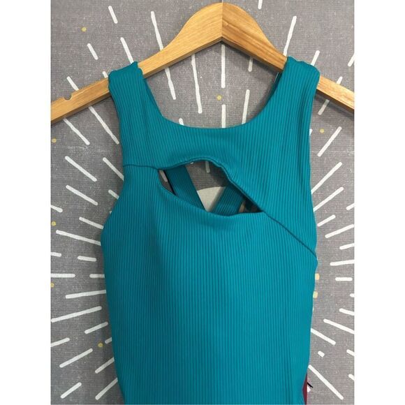 NWT Carbon38 Cut Out Short Ribbed One Piece - Picture 4 of 9